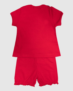 RiminiVeste Children's Red Disney Pajamas with Lurex Print BI3875