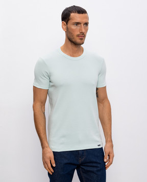 Tom Ford Green t-shirt with logo patch T4M081040