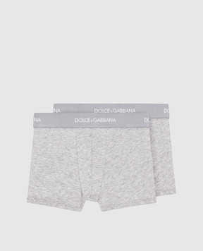 Dolce&Gabbana Children's set of gray boxer shorts L4J701ON00G