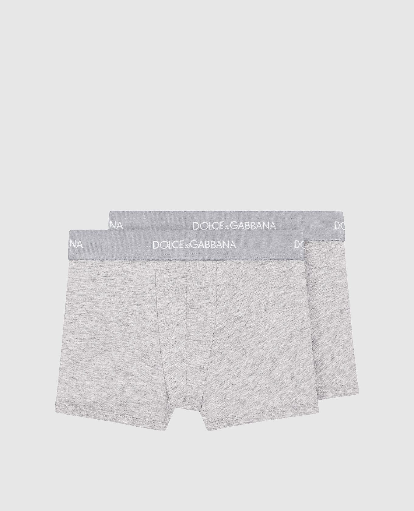 Children&#39;s set of gray boxer shorts Dolce&Gabbana