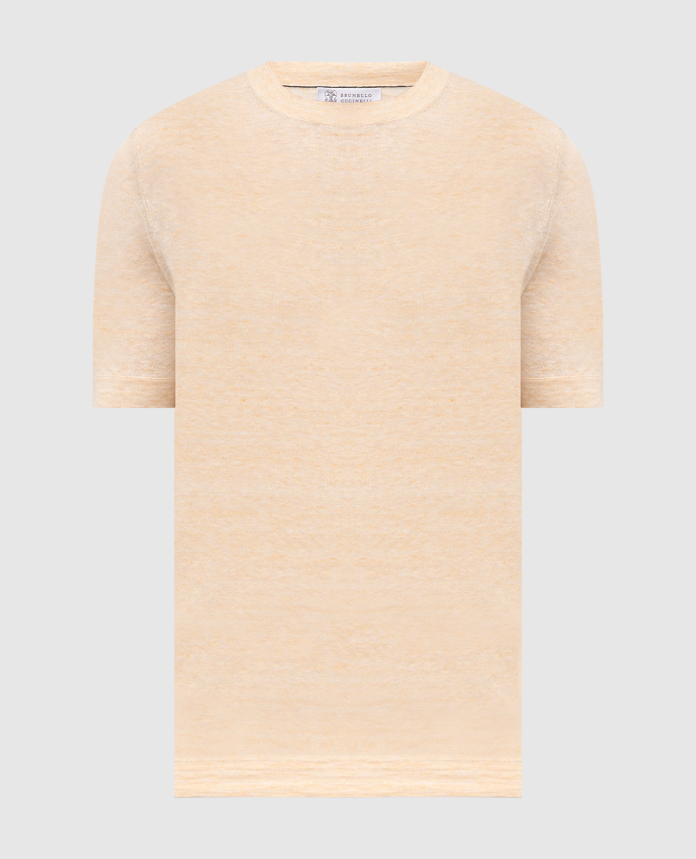 

Orange linen t-shirt Brunello Cucinelli