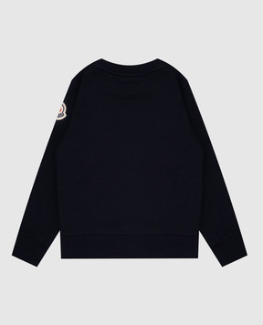 Moncler ENFANT Children's blue sweatshirt with a logo 8G00026809AG46