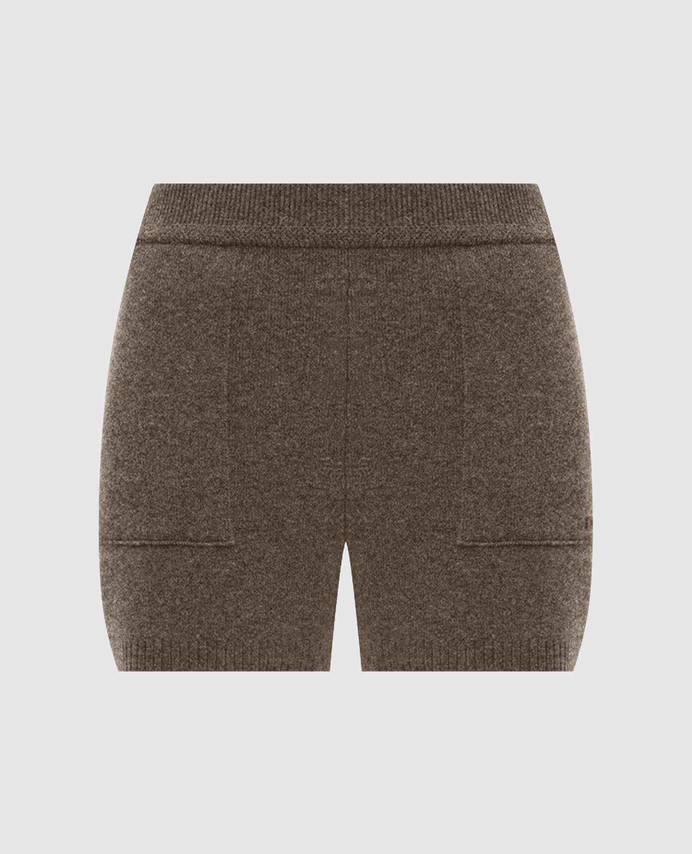 Khaki wool and cashmere shorts Juun.j