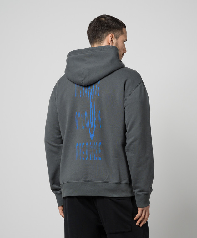 Maison Margiela MM6 - Gray hoodie with logo SH2GU0005M25003