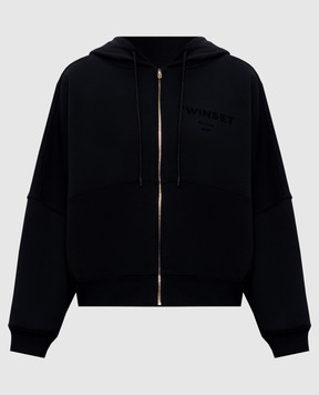 Twinset Black sports jacket with logo 252TP2680