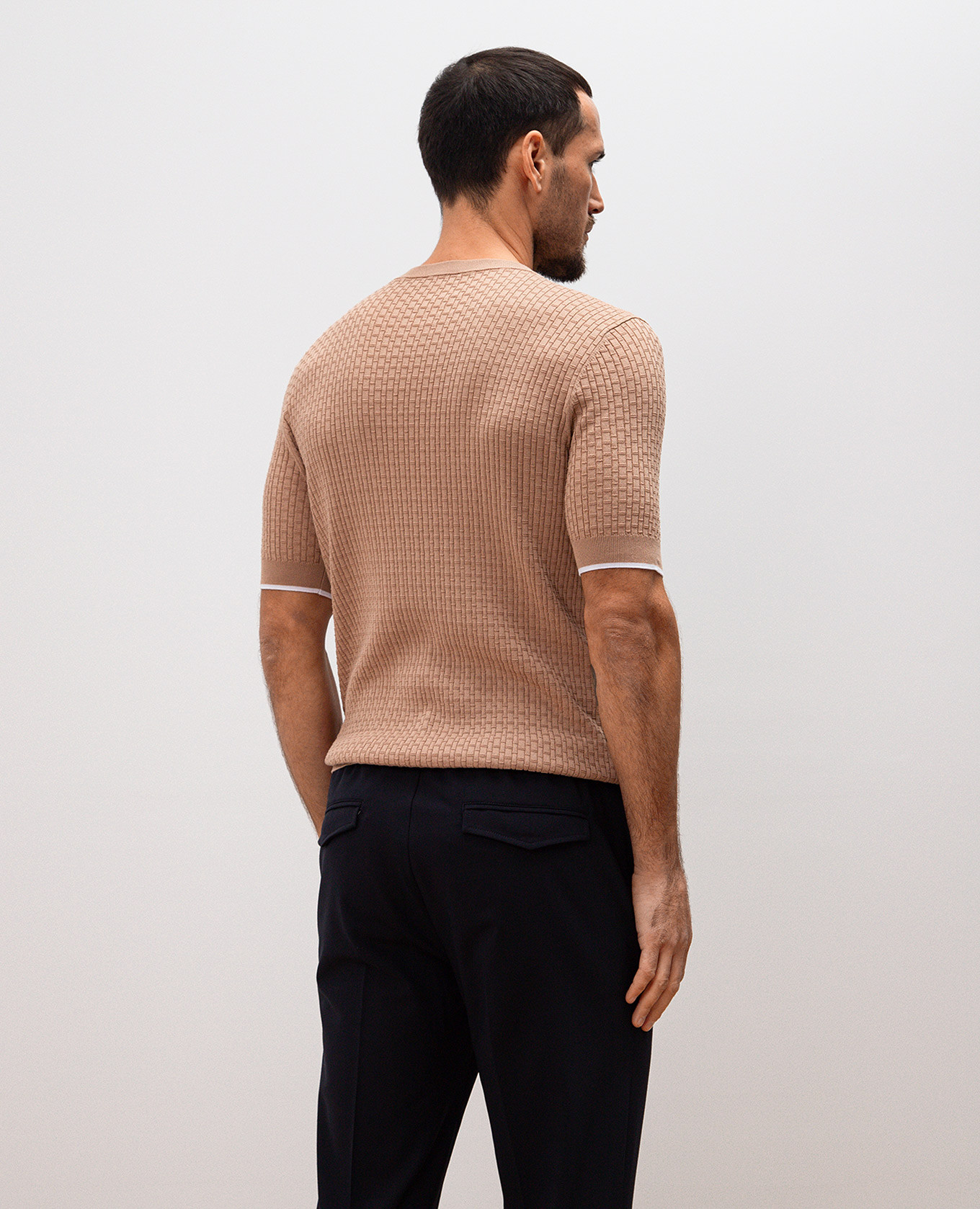 

Beige T-shirt with a pattern Peserico