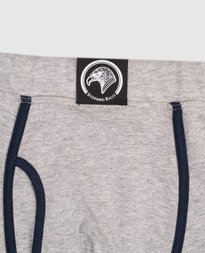 Stefano Ricci Grey melange boxer briefs MNI52T0060803CO