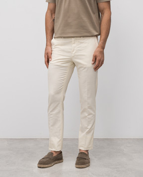 Canali Yellow linen pants PT0118793630