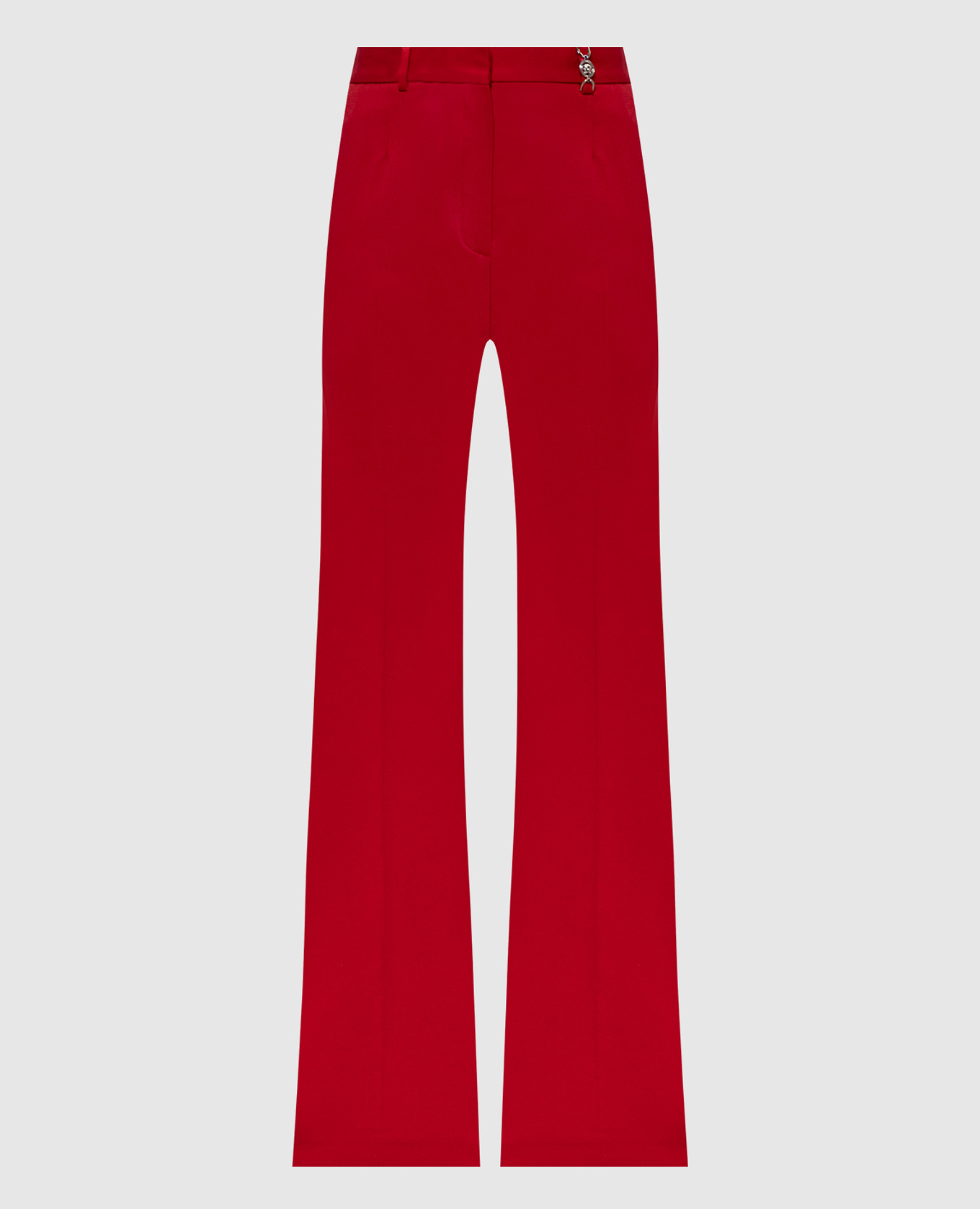 

Red wool flared pants Versace