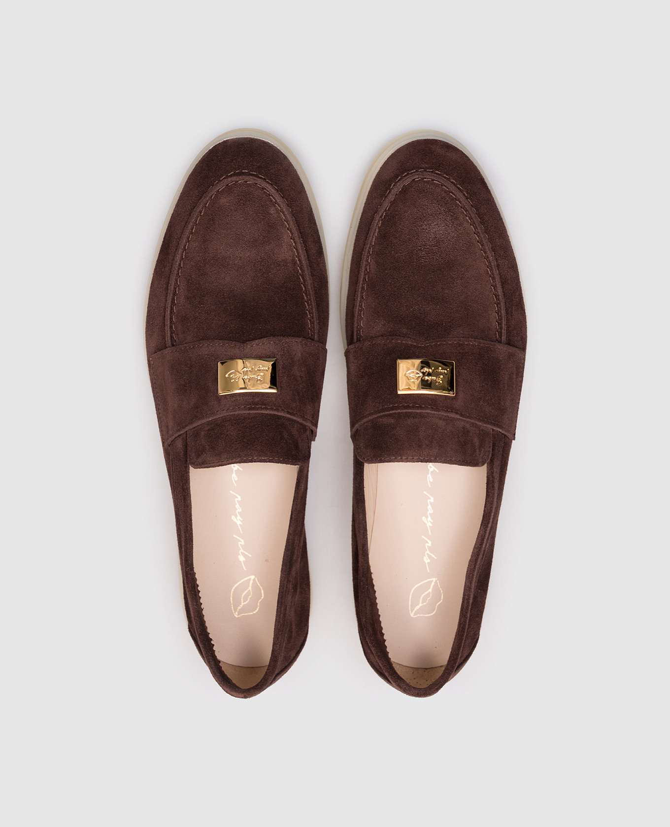 

Brown suede loafers Babe Pay Pls