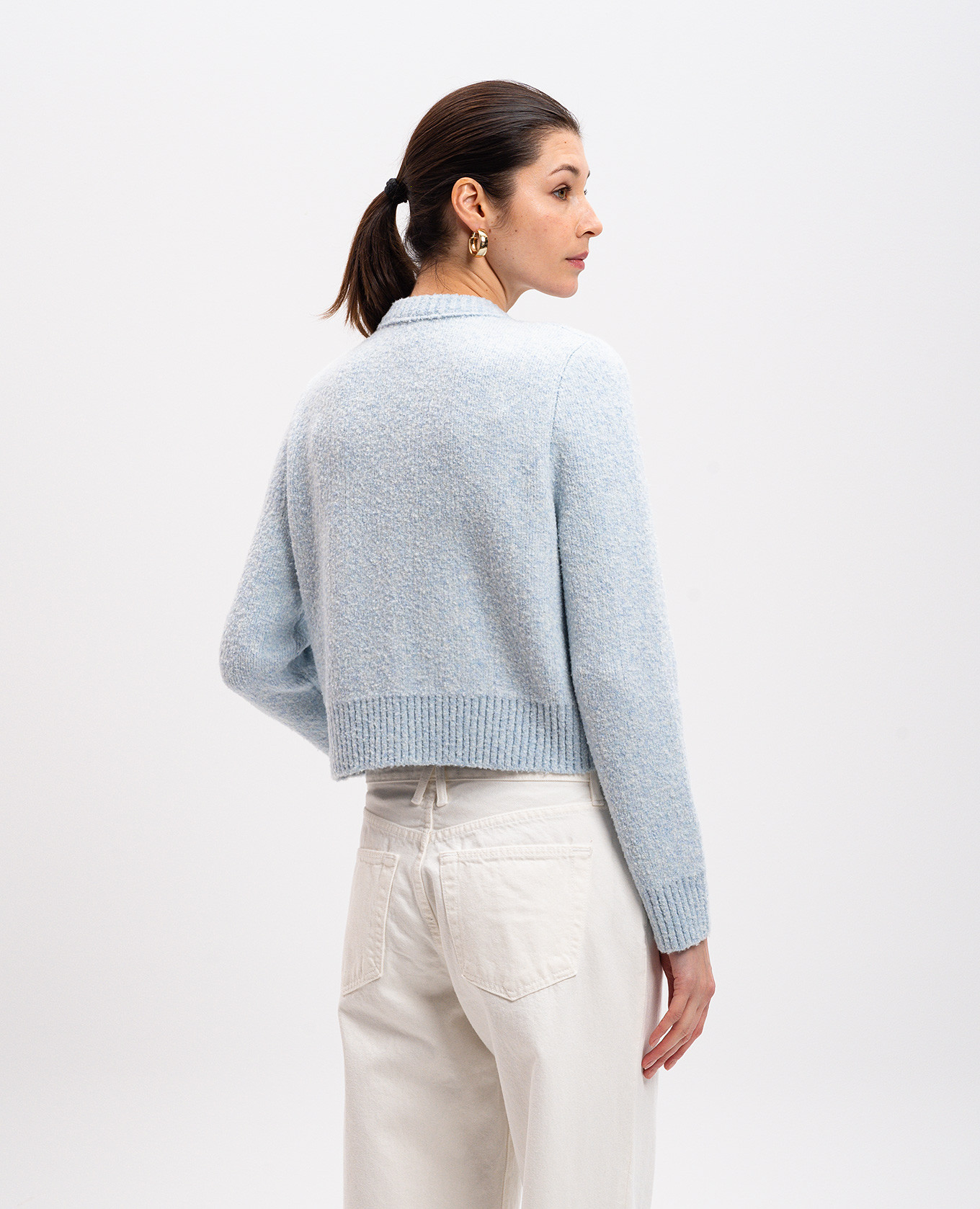 

Blue cardigan with wool Bottega Veneta, Light blue