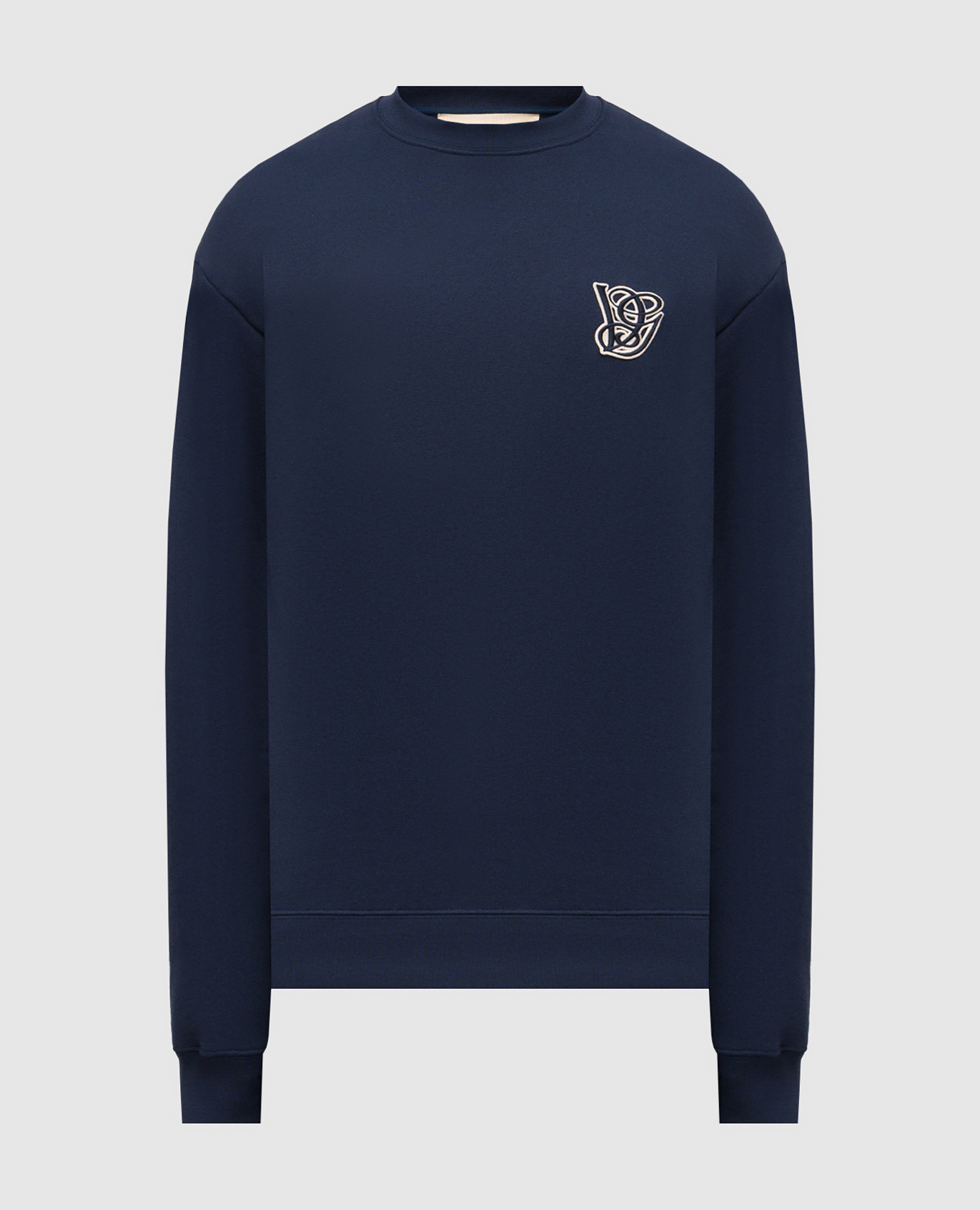

Blue sweatshirt with monogram logo patch Valentino