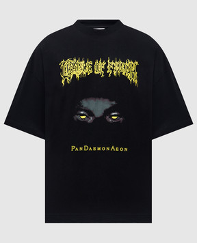 Vetements Black T-shirt with print UCF76TR550Bm