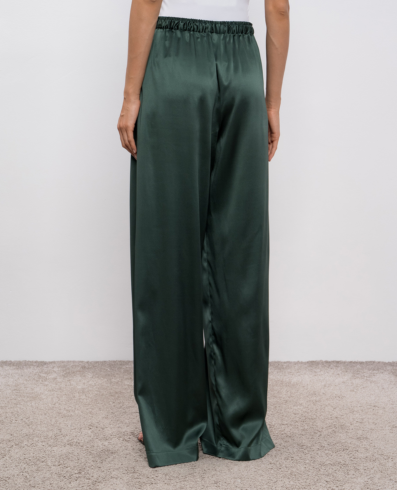 

Green silk pants Ermanno Scervino