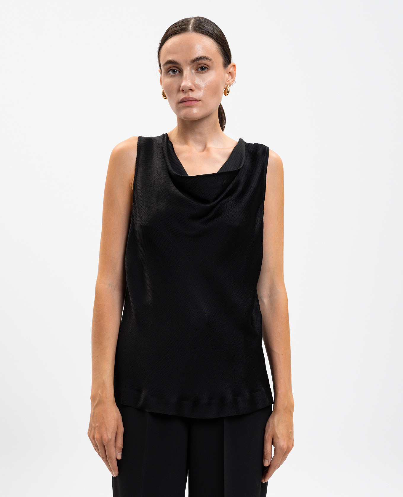 

Black top with logo Twinset