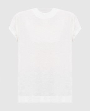 Peserico White straight-cut T-shirt A06177J07279B