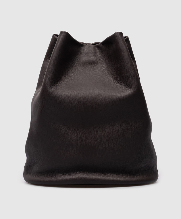The Row - Joe brown leather backpack W1632L31 - shop with  display picture 1