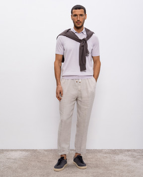 Brunello Cucinelli Purple polo M29800125