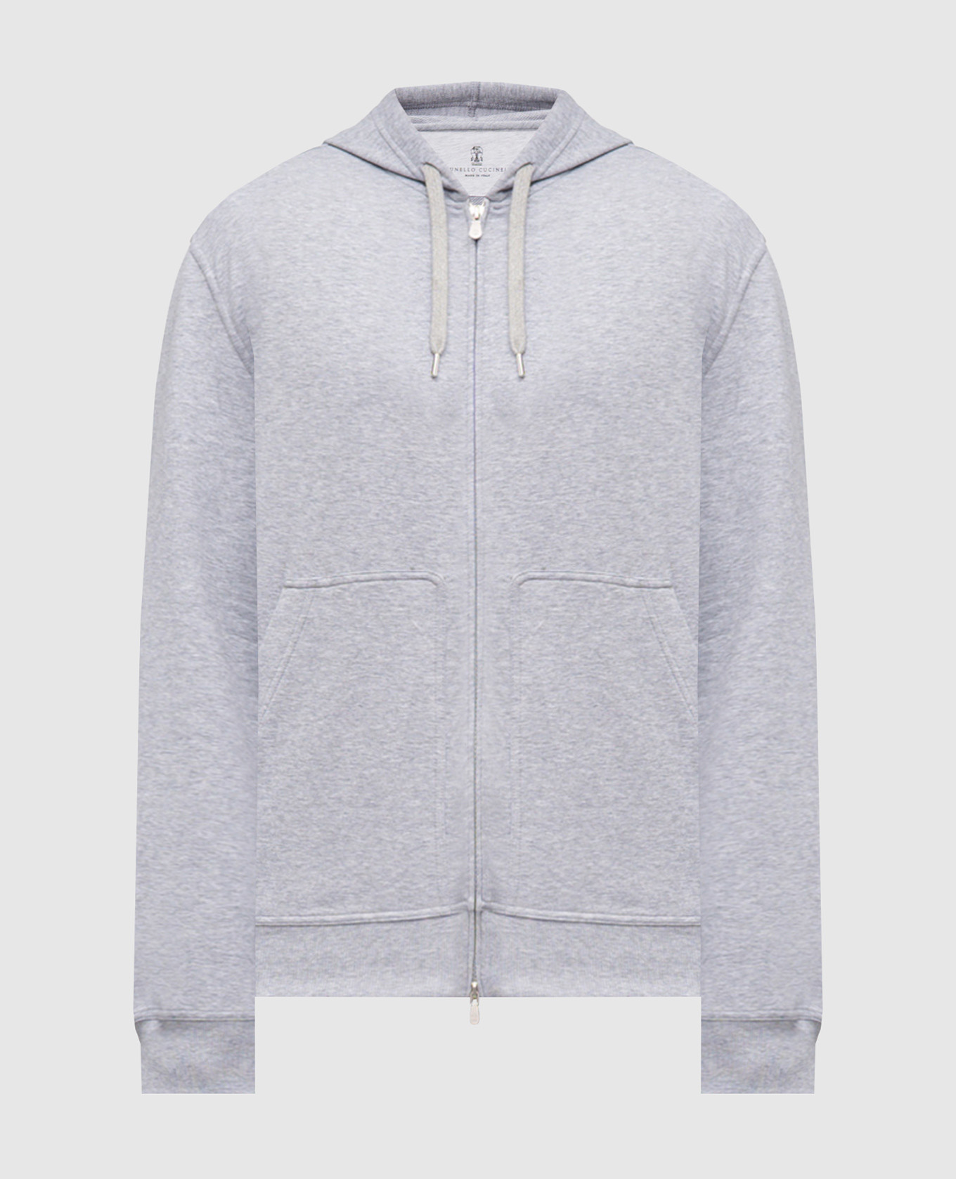 Grey melange sports jacket Brunello Cucinelli