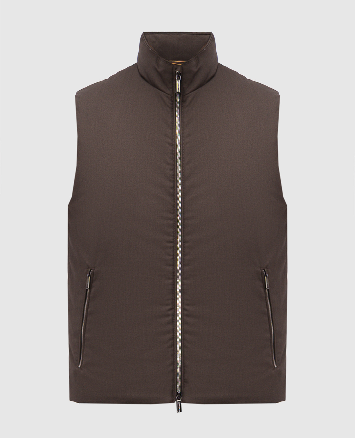 

Brown UROS down vest MooRER