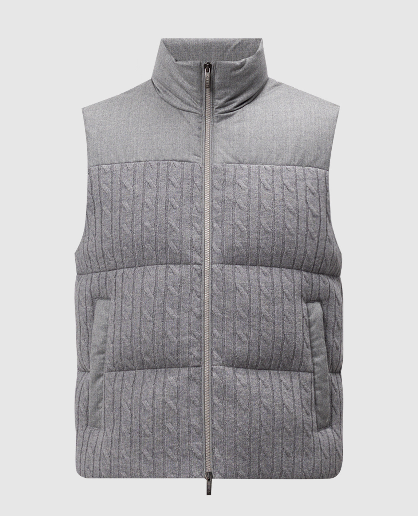 

Gray down vest made of wool Peserico, Grey