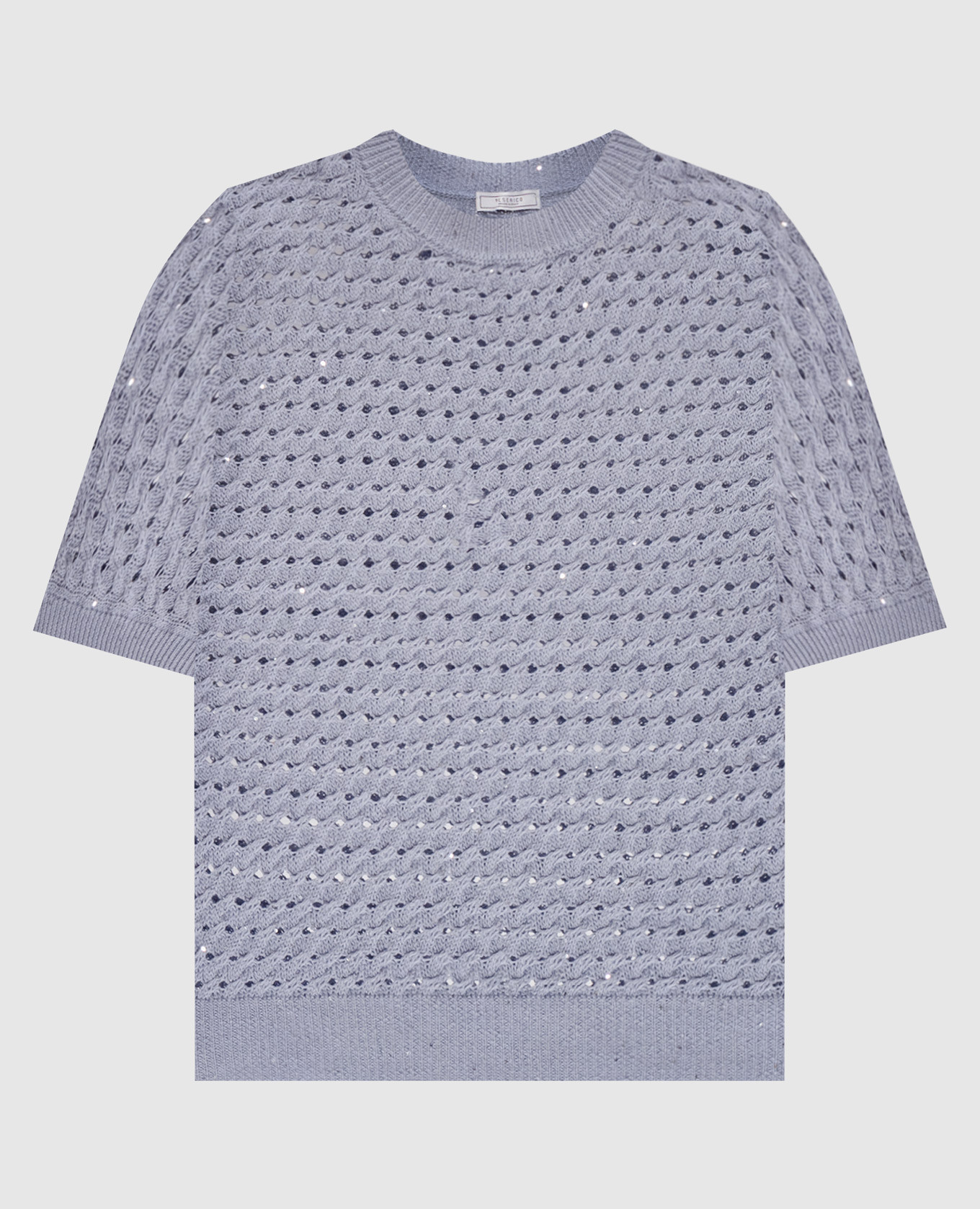 

Blue top with sequins in a pattern Peserico, Light blue