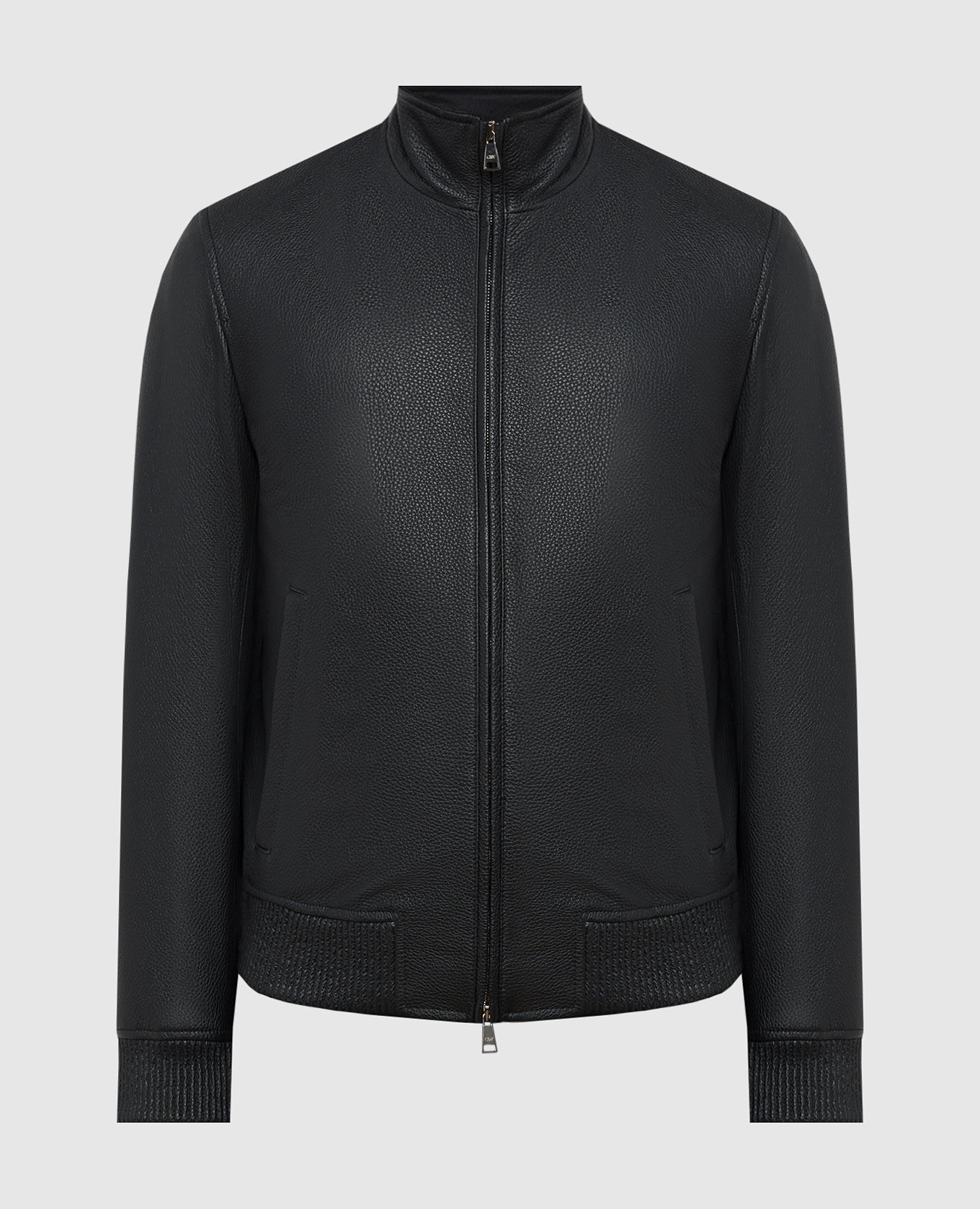 Scump/De Lux Cashmere&Whiskey Black leather jacket