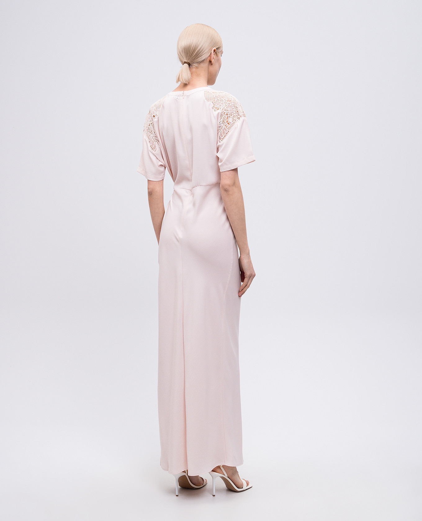 

Pink dress with lace Twinset Actitude
