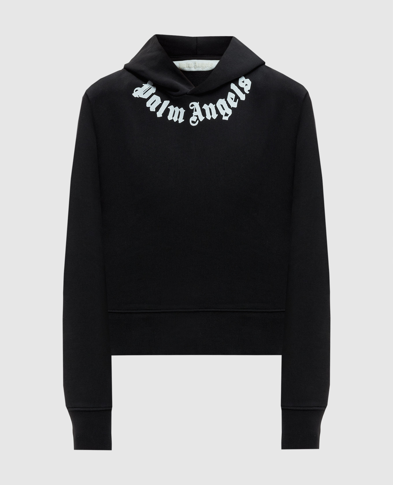 

Black hoodie with logo print Palm Angels