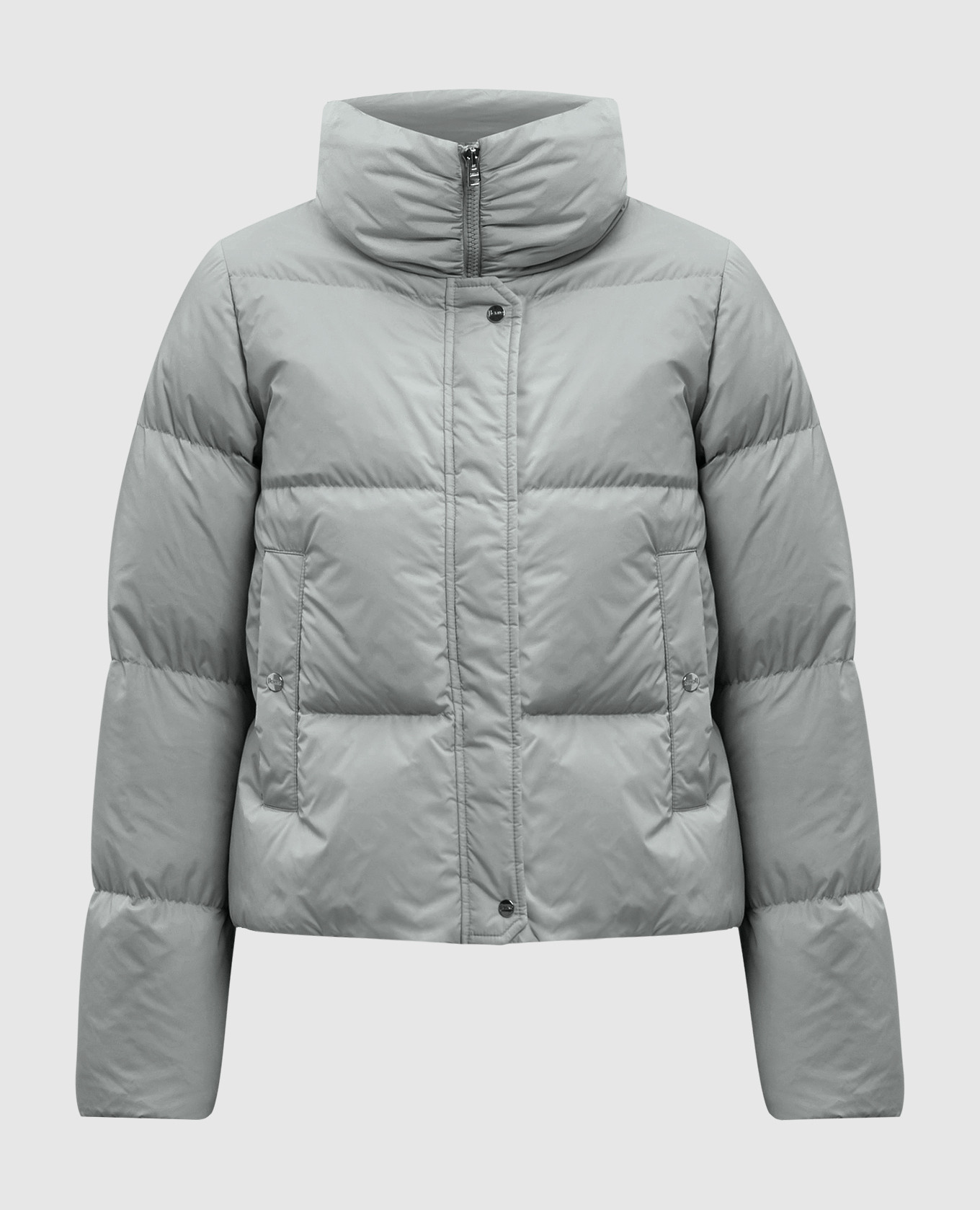 

Gray quilted down jacket with logo Herno, Серый