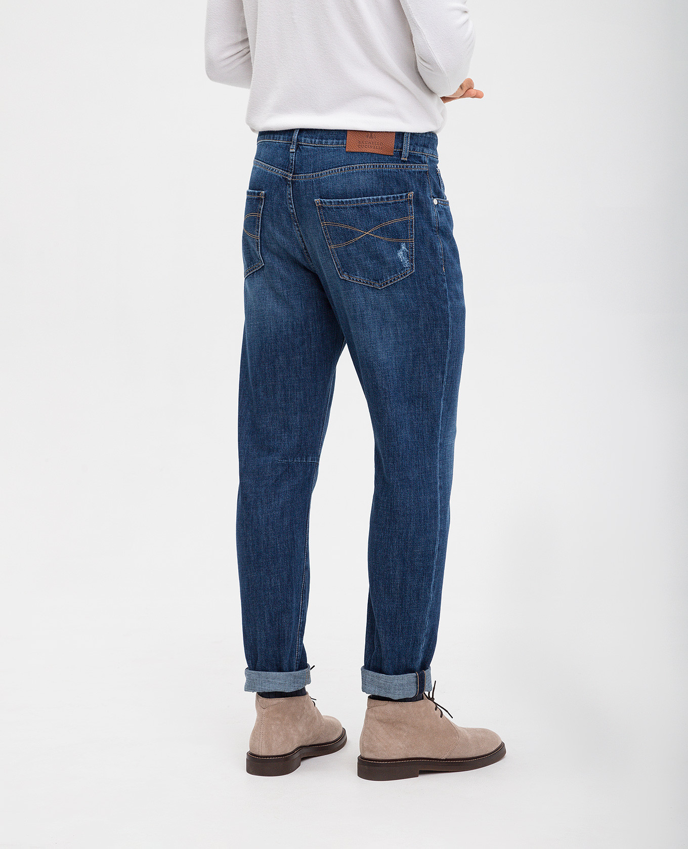

Blue jeans with holes Brunello Cucinelli