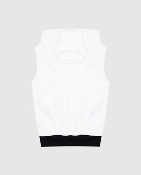 Balmain Children's white vest with logo print BU4P82Z1857410