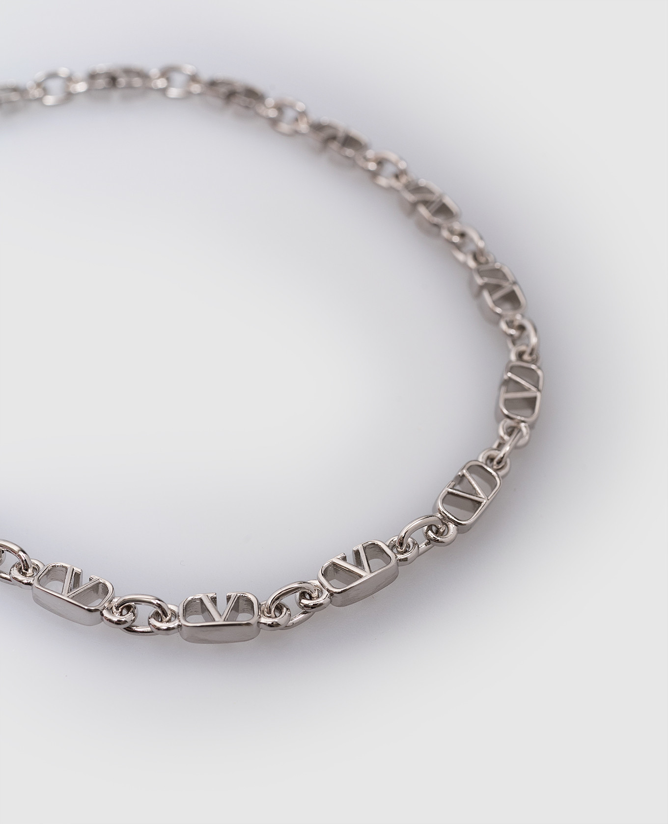 

Vlogo Signature silver metal bracelet Valentino