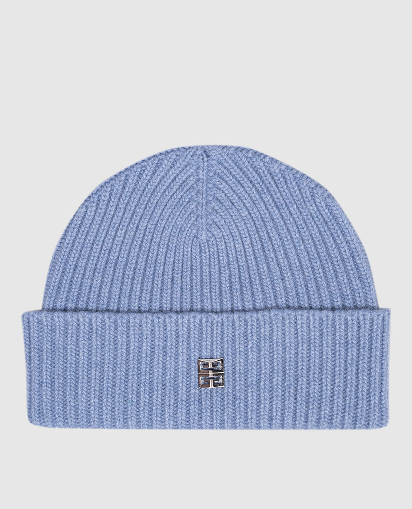 Blue wool and cashmere cap with 4G logo emblem Givenchy
