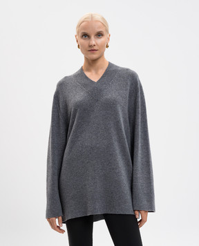 Twinset Gray wool and cashmere pullover 252TF3043