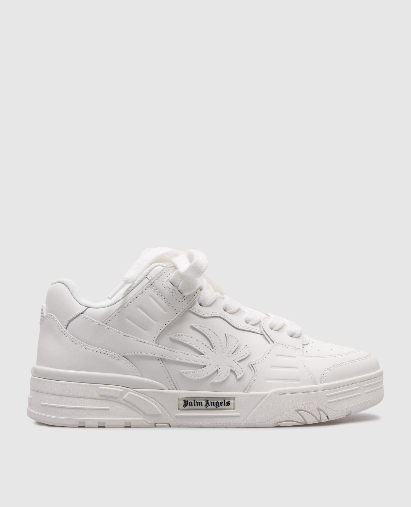 White leather sneakers venice palm angels