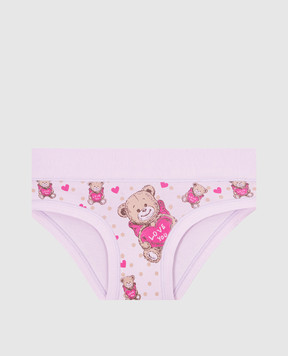 RiminiVeste Emy Bimba baby purple panties with Love you print B2778