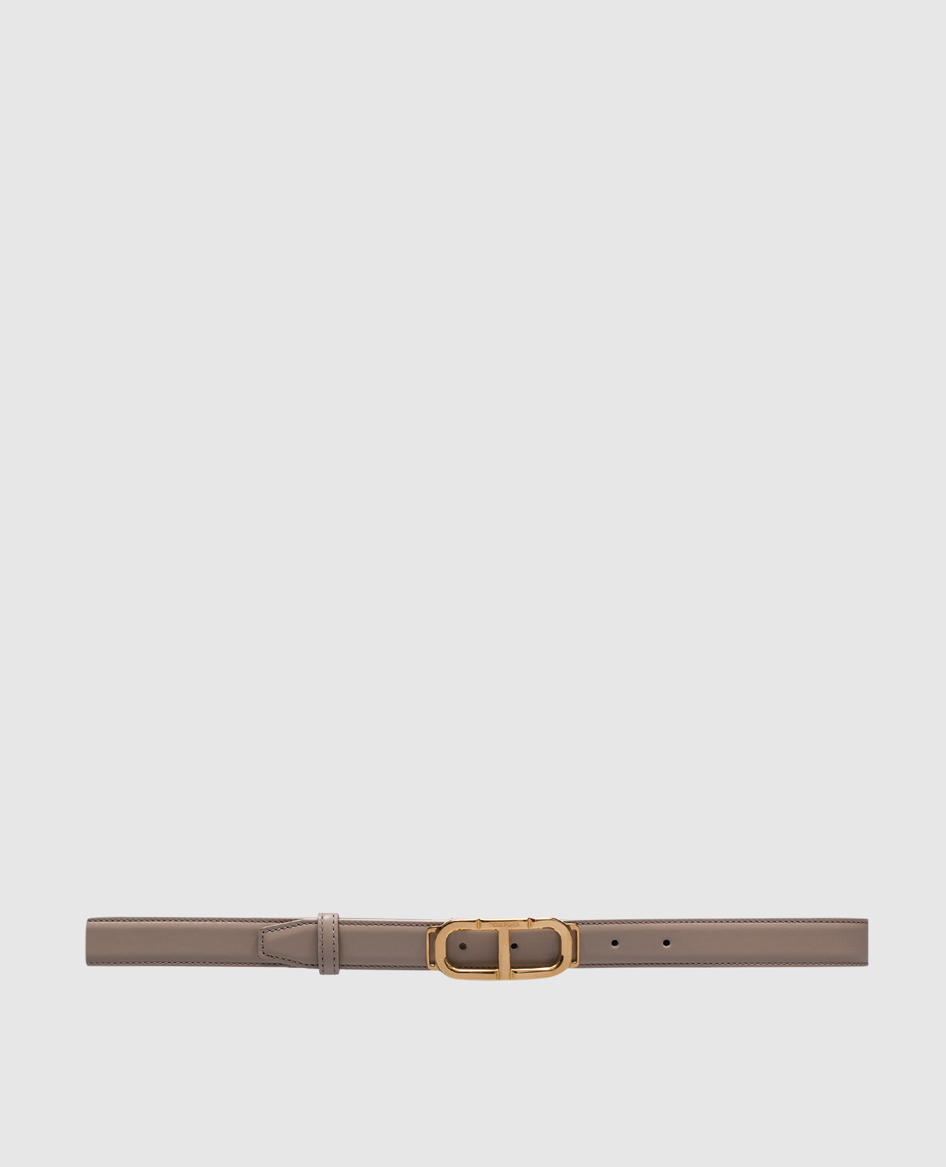 

Beige leather belt with logo Tom Ford