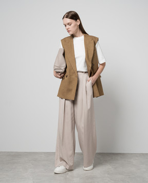 MooRER Riven-NTF beige pants RIVENNTF