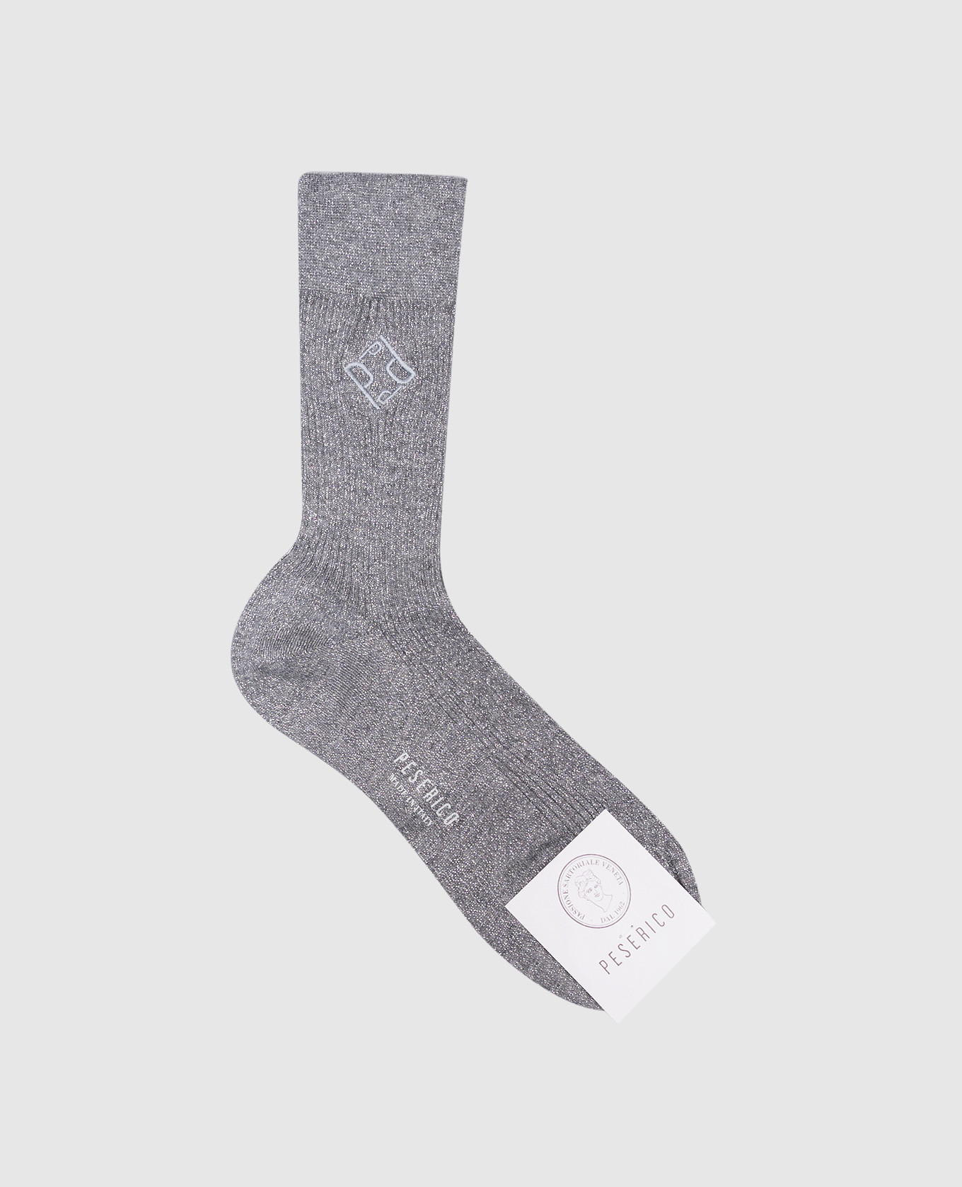 

Gray socks with lurex Peserico, Grey