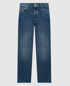 Brunello Cucinelli Blue jeans with a worn effect M241PO1090