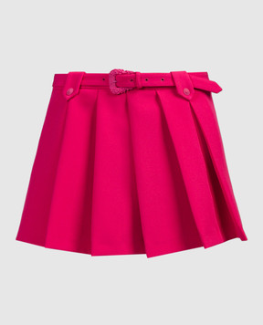 Versace Jeans Couture Pink mini skirt with snaps 76HAE814N0103