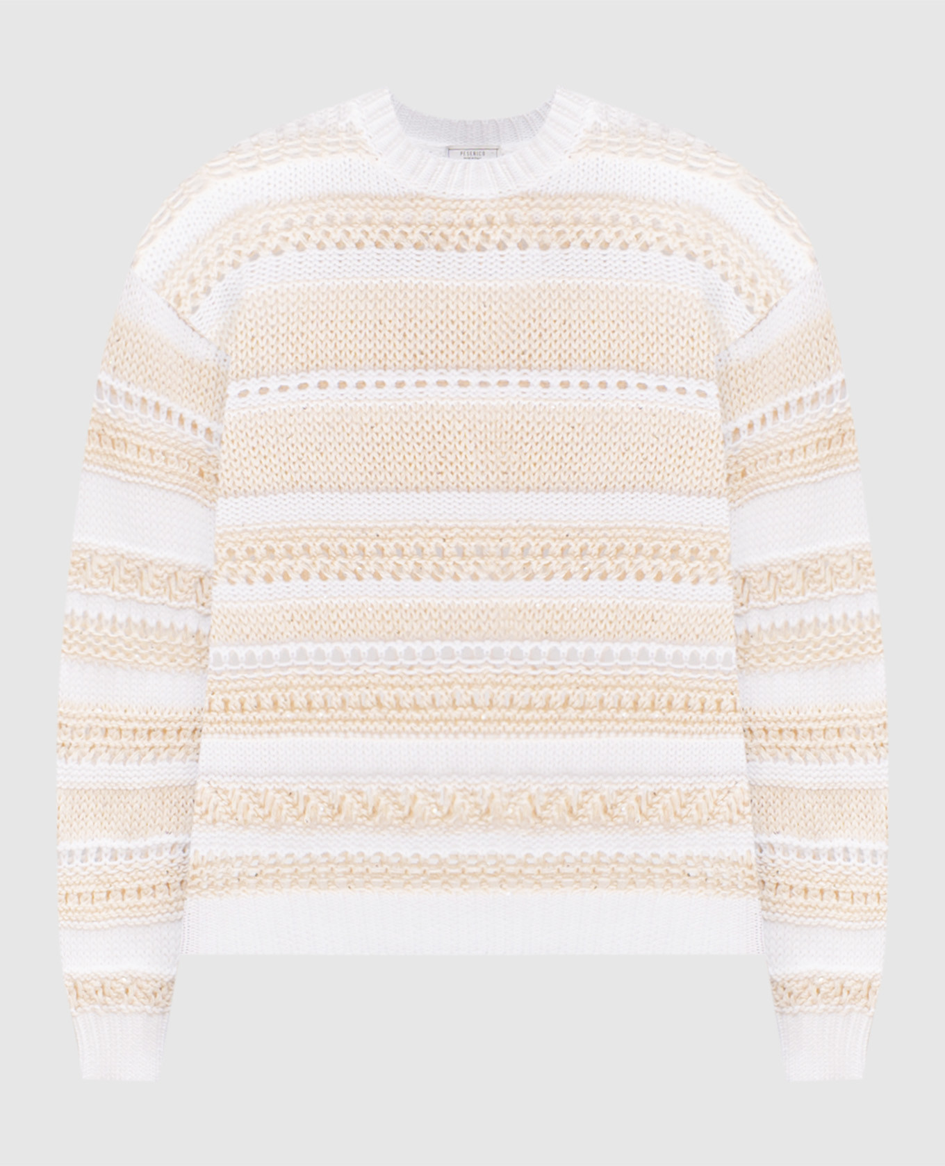 

Beige striped jumper Peserico