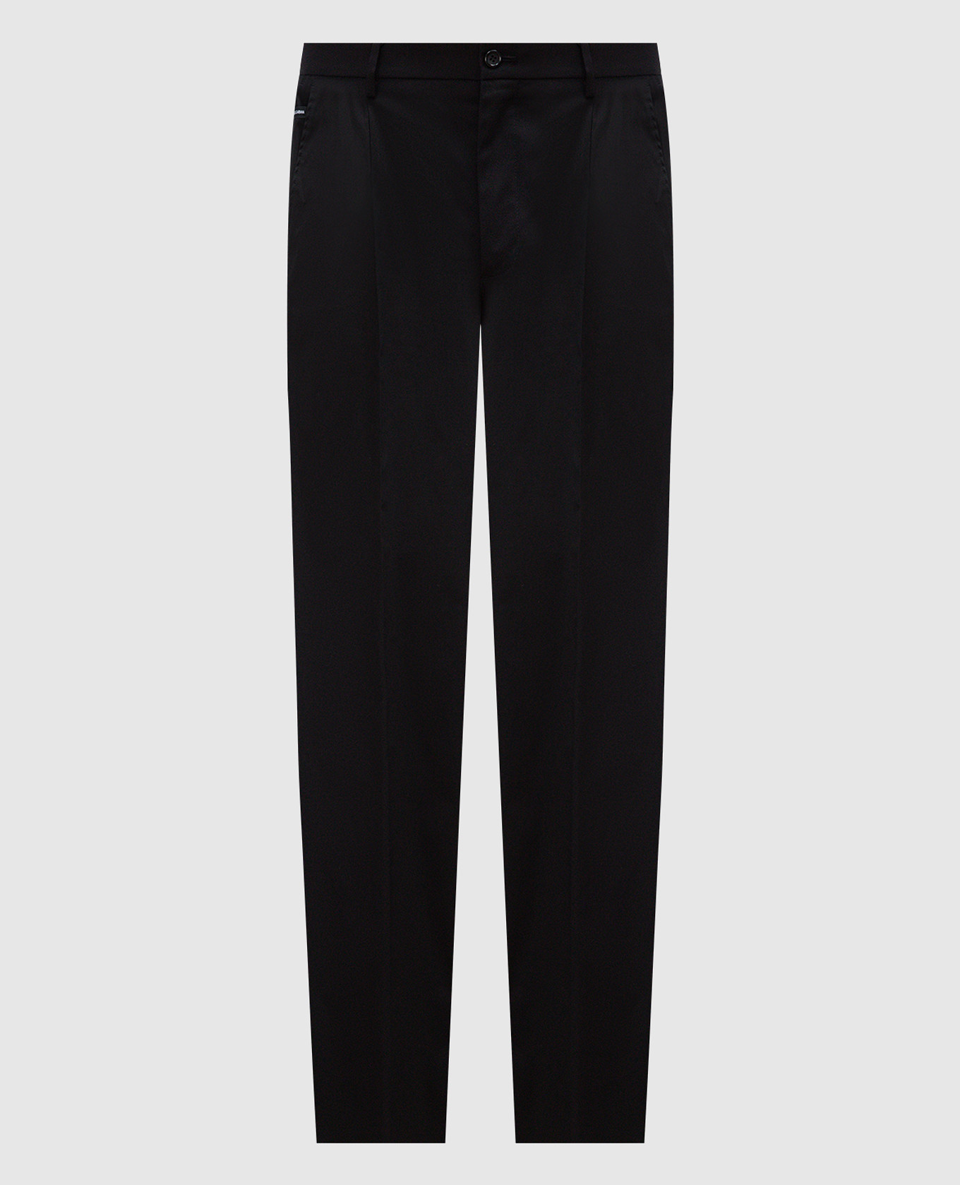 

Black pants with logo patch Dolce&Gabbana