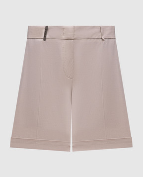 Peserico Beige shorts with lapels P0414001919