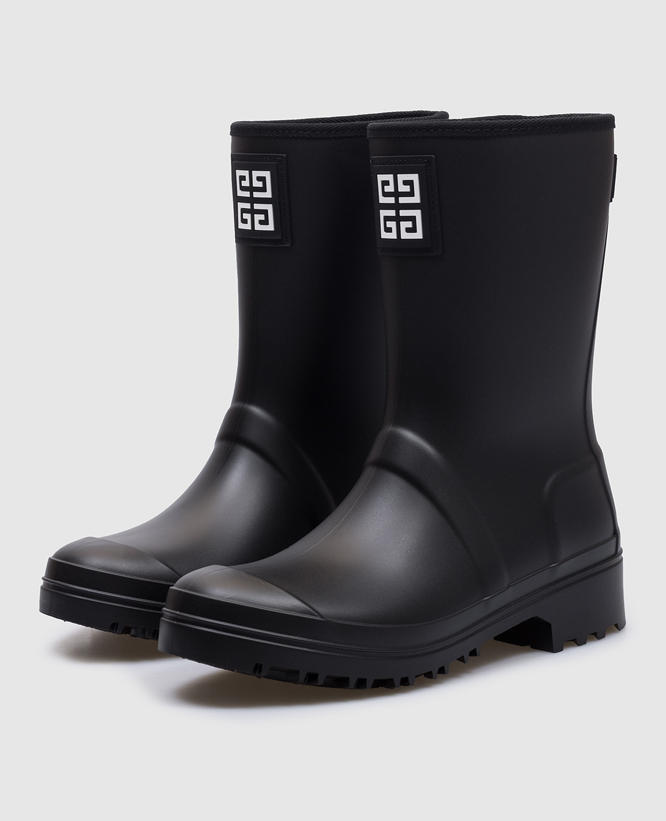 Children's black rubber boots with logo Givenchy 2