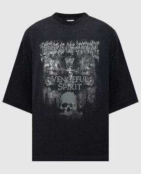 Vetements Vengeful Spirit Black T-Shirt UCF76TR650M