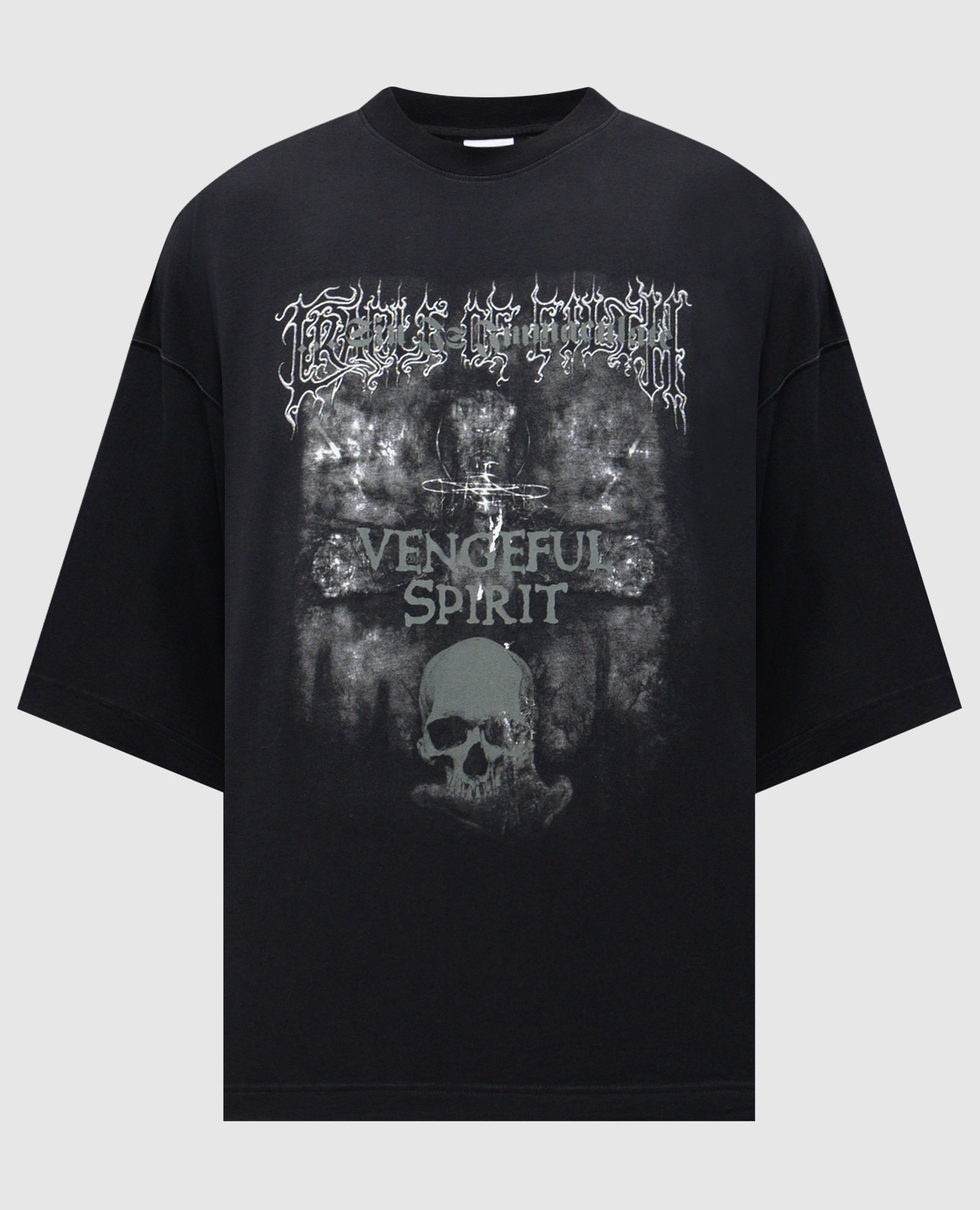 Vengeful Spirit Black T-Shirt Vetements