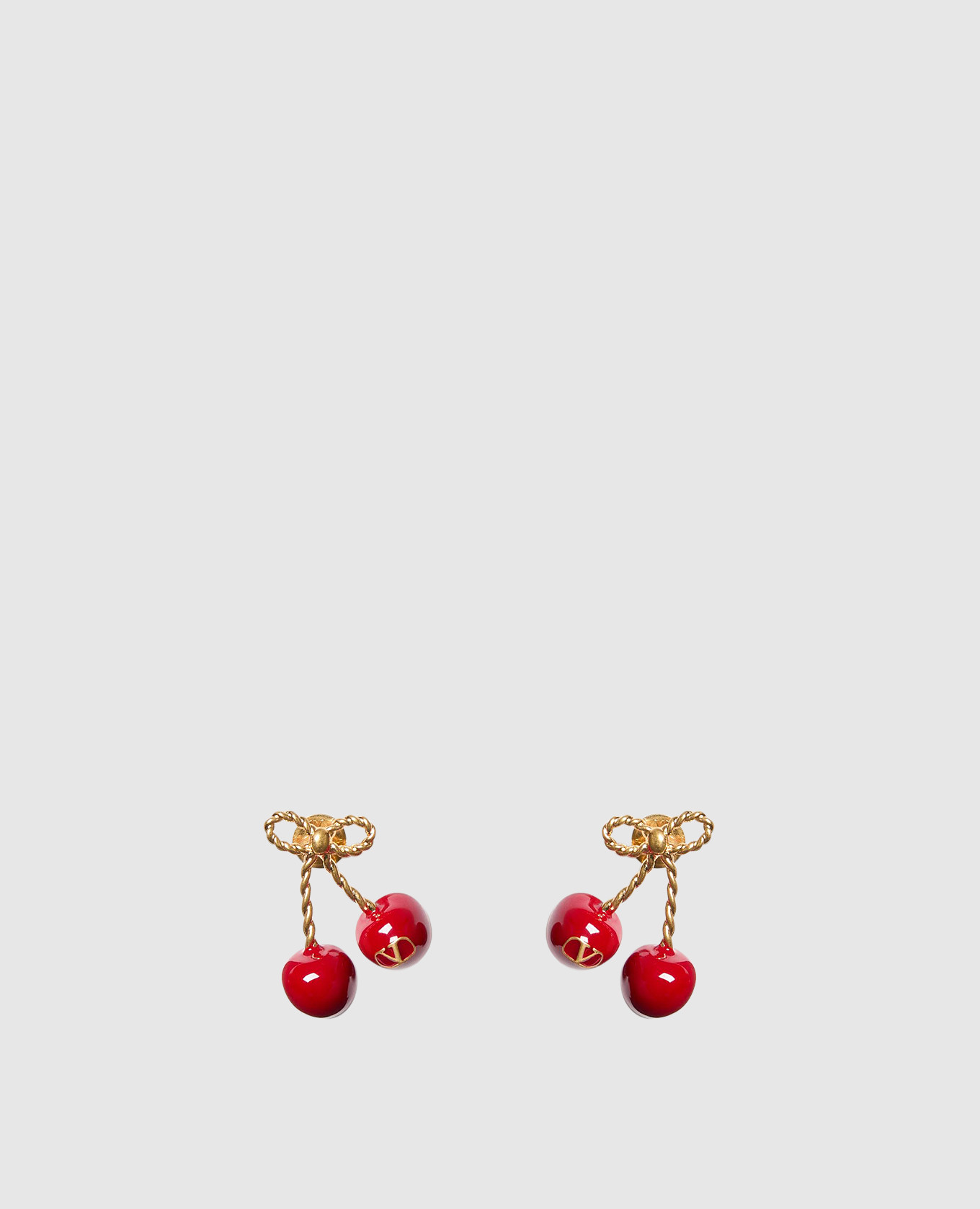 

Gold-tone earrings with VLogo Signature emblem Valentino, Golden