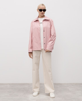 Jil Sander Pink jacket with logo print J53BN0004J45306